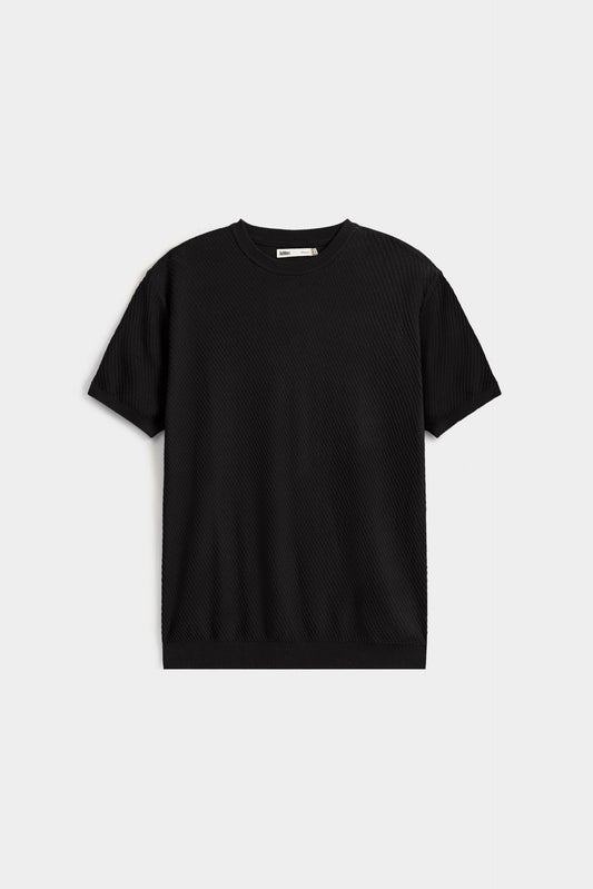 Textured Knitted T-shirt